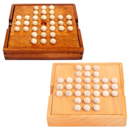 1 Set Von Hölzernen Brettspiel Brettspiels Einzigartiges Lustiges Single Schach Kognitive Fähigkeit Spielzeug Schachfamilie Puzzlespiel von LfrXtra