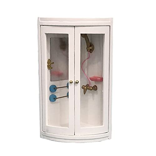 1:12 Puppenhaus Badezimmer Dusche Vielfalt Lebendiges Schlafzimmer Für Kreative Handgefertigte Dekorationen Möbel Wohnzimmer von LfrXtra