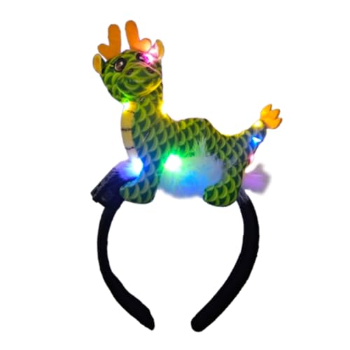 2024 LED Leuchtender Drachen Haarreif für Neujahr 2024 Cartoon Tier Haar Zubehör von LfrXtra