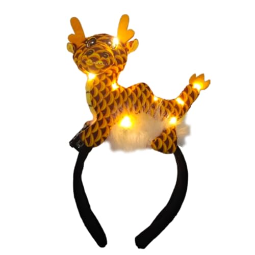 2024 LED Leuchtender Drachen Haarreif für Neujahr 2024 Cartoon Tier Haar Zubehör von LfrXtra