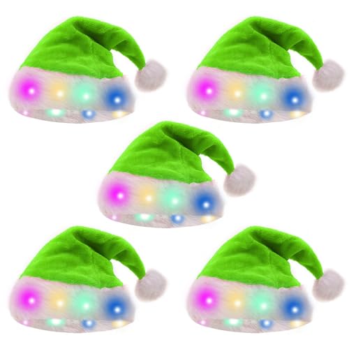 5pcs/Pack Christmas Leuchten Weihnachtsmützen Mit Bunten/warmen LED Leuchten Für 2024 Neujahrsfeste 5pcs/Pack Christmas Leuchten Weihnachtsmützen Mit Bunten/warmen LED Leuchten Für 2024 Neujahrsfeste von LfrXtra