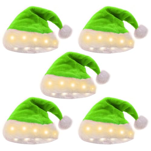 5pcs/Pack Christmas Leuchten Weihnachtsmützen Mit Bunten/warmen LED Leuchten Für 2024 Neujahrsfeste 5pcs/Pack Christmas Leuchten Weihnachtsmützen Mit Bunten/warmen LED Leuchten Für 2024 Neujahrsfeste von LfrXtra