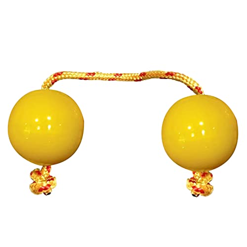 Aslatua afrikanischer Shaker Rassel Doppelkürbiss polyrhythmisches Einzelhandperkussionsinstrument rhythmisch für Kinder und Erwachsene von LfrXtra