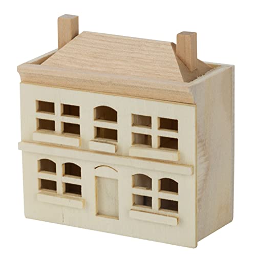 Dollhouses Wood Little Häuser Model Spiel Szene Model Dollhouses Spielzeug Dekorative Handwerks Hochzeitsgeburtstagsfeier Dekoration von LfrXtra