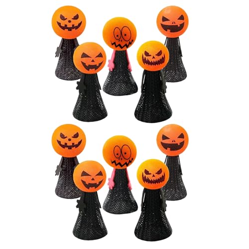 LfrXtra 10pcs Lustige Halloween Kürbisse Springen Fingerpuppe Kinder Spielzeug Sprangen Puppengeburtstagsfeier Geschenk Halloween Dekoration LfrXtra 10pcs Lustige Halloween Kürbisse Springen Fingerpuppe Kinder Spielzeug Sprangen Puppengeburtstagsfeier Geschenk Halloween Dekoration von LfrXtra
