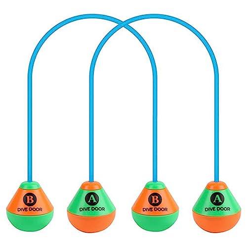 LfrXtra 2 PCs Schwimmspielzeug Tauchring Schwimmen Durch Türpool Unterwasserspielzeug Wiederverwendbar Durch Türtauchring Für Erwachsene Kinder von LfrXtra