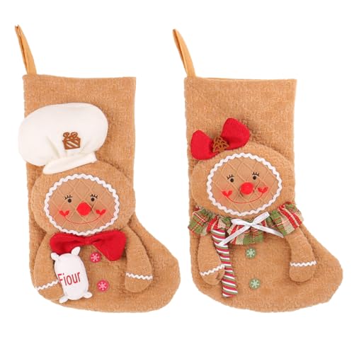 LfrXtra 2pcs Lebkuchen Mann Plüschpuppen Set Handgefertigte Weihnachtsgefüllte Keksjunge Mädchen Figur Ornamente Hängen Anhänger LfrXtra 2pcs Lebkuchen Mann Plüschpuppen Set Handgefertigte Weihnachtsgefüllte Keksjunge Mädchen Figur Ornamente Hängen Anhänger von LfrXtra
