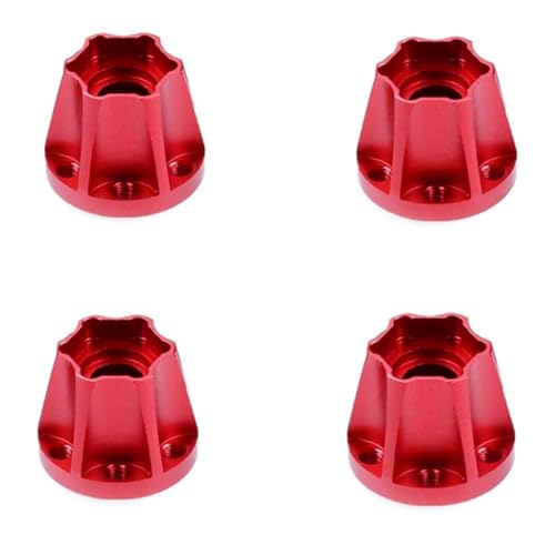 LfrXtra 4 Stück 1:10 Auto Radnabe Metall Zubehör Set für SCX10 D90 Auto von LfrXtra