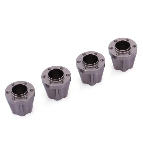 LfrXtra 4 Stück 1:10 Auto Radnabe Metall Zubehör Set für SCX10 D90 Auto von LfrXtra