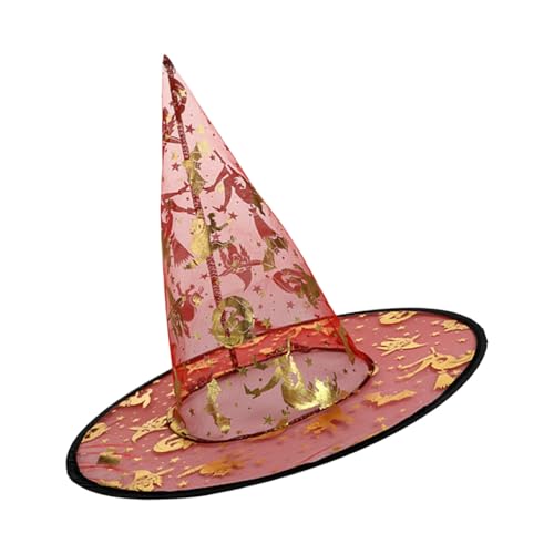 LfrXtra 5pcs Witchhut 33cm Hochspitze Zauberer Halloween Cosplay Kostümzubehör Für Frauen Männer Kid Halloween LfrXtra 5pcs Witchhut 33cm Hochspitze Zauberer Halloween Cosplay Kostümzubehör Für Frauen Männer Kid Halloween von LfrXtra