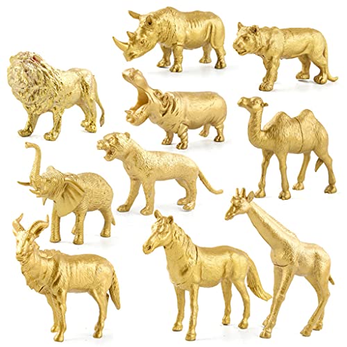 LfrXtra 6/8/10/12pcs Kunststoff Golden Wild Figuren Simulationsmodellstatue Figurin LfrXtra 6/8/10/12pcs Kunststoff Golden Wild Figuren Simulationsmodellstatue Figurin von LfrXtra