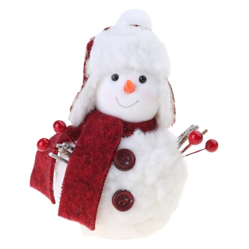 LfrXtra Cartoon Snowman Plüschpuppen Sammlerfigurer Ornament Mit Winterschal Und Weihnachten Ausgestopftes Spielzeug Zum Geben von LfrXtra