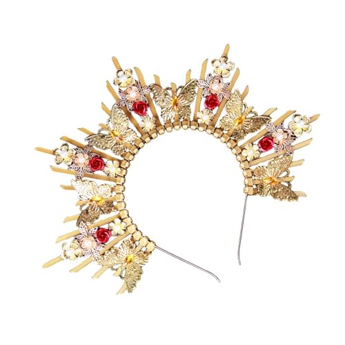 LfrXtra Elegante Mehrzweck-Tiaras, Krone, Kopfschmuck, Haarschmuck für Halloween und Maskeraden, Kostüme von LfrXtra