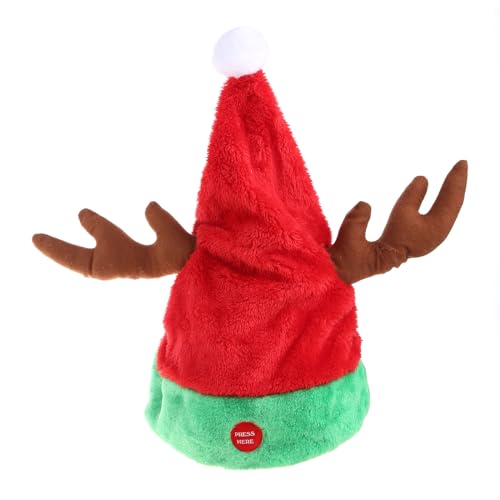 LfrXtra Elektrischer Weihnachtshut Mit Beweglichen Ohren Lustige Singende Tanzende Leichte Weiche Kappen Festival Geschenk Ornamente Spielzeug Für Kinder LfrXtra Elektrischer Weihnachtshut Mit Beweglichen Ohren Lustige Singende Tanzende Leichte Weiche Kappen Festival Geschenk Ornamente Spielzeug Für Kinder von LfrXtra