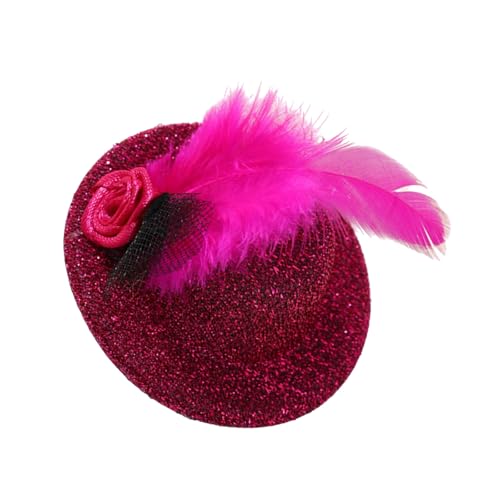 LfrXtra Haarschmuck, kleiner Hut-Clip, kleiner Fascinator mit Blume, gefiedert, für Mädchen, Geburtstagskostüm, Haarzubehör LfrXtra Haarschmuck, kleiner Hut-Clip, kleiner Fascinator mit Blume, gefiedert, für Mädchen, Geburtstagskostüm, Haarzubehör von LfrXtra