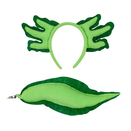 LfrXtra Halloween Salamanders Hairhoop Plüsch Haarband Musik Festival Versammlung Kopfbedeckung Lovely Animal Ear Stirnband für den täglichen Gebrauch von LfrXtra