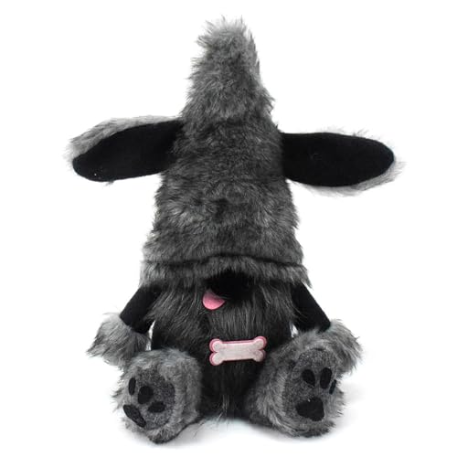 LfrXtra Handcrafts schwarze Hunde-Zwerge, Plüschpuppen, Hundeohren, schwedisches Tomte-Ornament für Schlafzimmer oder Wohnzimmer, Schreibtisch-Dekoration LfrXtra Handcrafts schwarze Hunde-Zwerge, Plüschpuppen, Hundeohren, schwedisches Tomte-Ornament für Schlafzimmer oder Wohnzimmer, Schreibtisch-Dekoration von LfrXtra