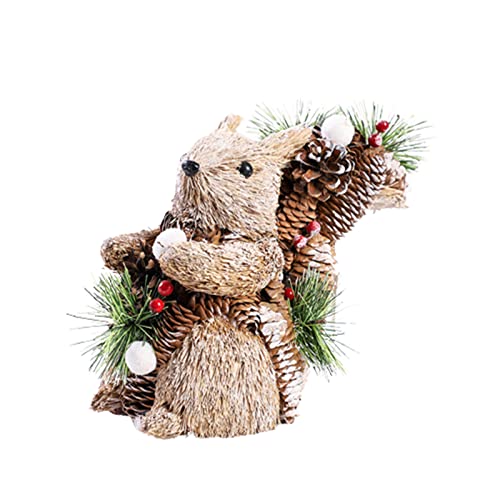 LfrXtra Handgewebte Eichhörnchenspielzeug Figur Gras Eichhörnchen Tisch Desak Widgets Für Mädchen Frauen Home Decors Geschenke LfrXtra Handgewebte Eichhörnchenspielzeug Figur Gras Eichhörnchen Tisch Desak Widgets Für Mädchen Frauen Home Decors Geschenke von LfrXtra