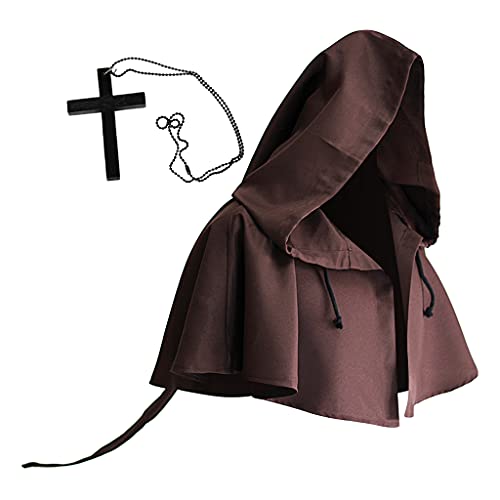 LfrXtra Hut, Hexenhut für Halskette, Set, Halloween, religiöser Umhang, Cosplay, Kostüme, Zubehör von LfrXtra