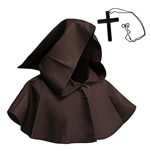 LfrXtra Hut, Hexenhut für Halskette, Set, Halloween, religiöser Umhang, Cosplay, Kostüme, Zubehör von LfrXtra