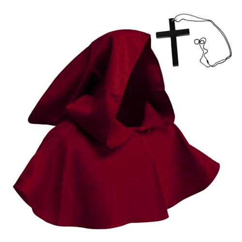 LfrXtra Hut, Hexenhut für Halskette, Set, Halloween, religiöser Umhang, Cosplay, Kostüme, Zubehör von LfrXtra