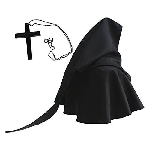 LfrXtra Hut, Hexenhut für Halskette, Set, Halloween, religiöser Umhang, Cosplay, Kostüme, Zubehör von LfrXtra
