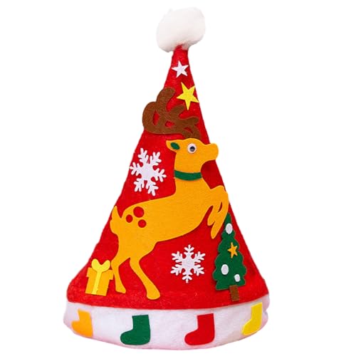 LfrXtra Karneval Santa Materialbeutel Rote Farbe Erwachsener Warmes Weihnachtshut SET Für Erwachsene Teenager Unisex Weihnachtsgeschenk von LfrXtra