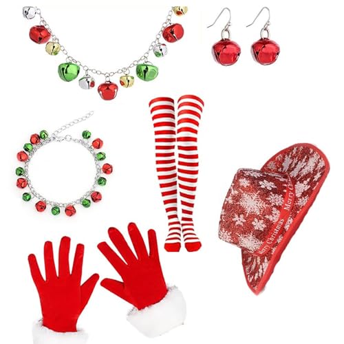 LfrXtra Mütze, Weihnachtsmann-Anzug, Strümpfe, Halskette, Handschuhe, Set, Foto-Requisiten, Weihnachtsfeier, Coaplay, Weihnachtsmann, Rollenspiel LfrXtra Mütze, Weihnachtsmann-Anzug, Strümpfe, Halskette, Handschuhe, Set, Foto-Requisiten, Weihnachtsfeier, Coaplay, Weihnachtsmann, Rollenspiel von LfrXtra