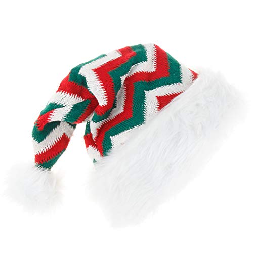 LfrXtra Mütze für Erwachsene, gestrickt, Schneeflocke, weicher Plüsch, Weihnachtsmann, Urlaubsdekoration, Partyzubehör LfrXtra Mütze für Erwachsene, gestrickt, Schneeflocke, weicher Plüsch, Weihnachtsmann, Urlaubsdekoration, Partyzubehör von LfrXtra