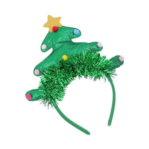 LfrXtra Packung Von 4 Weihnachtsmotiven Stirnbändern Verstellbare Größe Haarbänder Festives Haarzubehör Für Feiertagsfeiern von LfrXtra