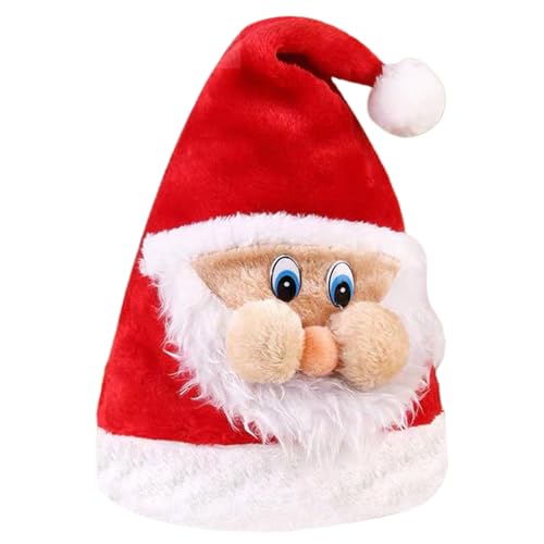 LfrXtra Pailletten-Weihnachtsmannmütze für Kinder, Erwachsene, spitze Kappen, Familientreffen, Weihnachtsmannmütze, Festival-Requisiten, Kopfbedeckung von LfrXtra