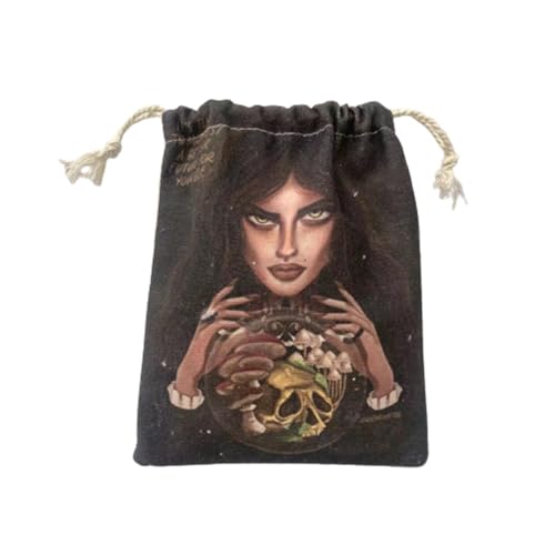 LfrXtra Tarot Aufbewahrungstasche Tarot Kartenbeutel Tarot Beutel Bedruckte Tarot Muster Beutel Tarot Taschen Taschenkarten Tasche Schmucktasche von LfrXtra