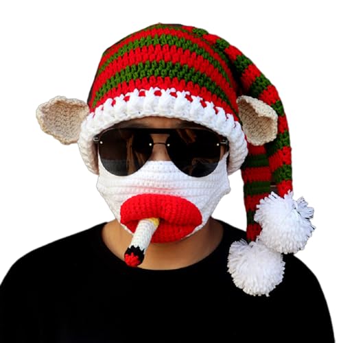 LfrXtra Uni Weihnachtsmütze, bunt, gestrickt, lustig, Urlaubskostüm, Hüte mit Strick für Party LfrXtra Uni Weihnachtsmütze, bunt, gestrickt, lustig, Urlaubskostüm, Hüte mit Strick für Party von LfrXtra