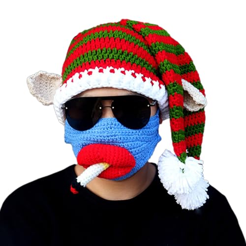 LfrXtra Uni Weihnachtsmütze, bunt, gestrickt, lustig, Urlaubskostüm, Hüte mit Strick für Party LfrXtra Uni Weihnachtsmütze, bunt, gestrickt, lustig, Urlaubskostüm, Hüte mit Strick für Party von LfrXtra