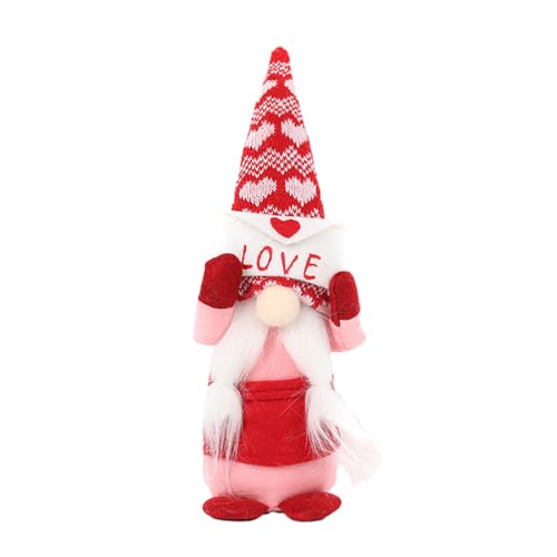 LfrXtra Valentins-Zwerge, Plüsch-Elfen, Zwerge, Valentinstag-Zwerge, Dekoration, mit Herz, gesichtslose Puppen, handgefertigt, Valentinstag LfrXtra Valentins-Zwerge, Plüsch-Elfen, Zwerge, Valentinstag-Zwerge, Dekoration, mit Herz, gesichtslose Puppen, handgefertigt, Valentinstag von LfrXtra
