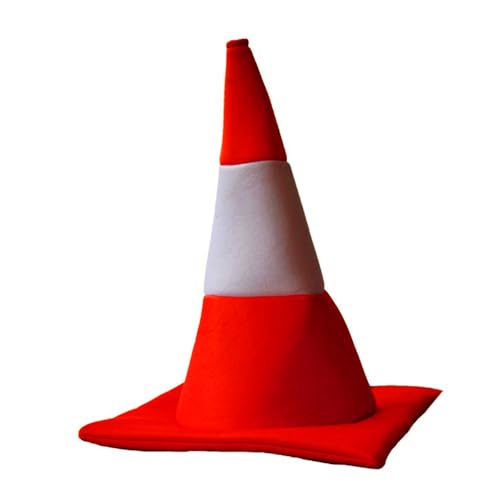 LfrXtra Verkehrskegel-Hut für Kinder Erwachsene Geburtstag Party Kostüm Hut für Familientreffen Cosplay Mottoparty Kopfbedeckung von LfrXtra