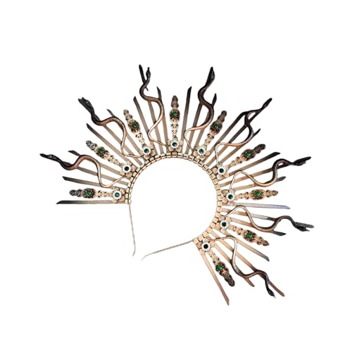 LfrXtra Verstellbare Schlangenkopf-Krone, Haar-Accessoire für Damen, um jedem Outfit einen Hauch von mythischem Charme zu verleihen LfrXtra Verstellbare Schlangenkopf-Krone, Haar-Accessoire für Damen, um jedem Outfit einen Hauch von mythischem Charme zu verleihen von LfrXtra