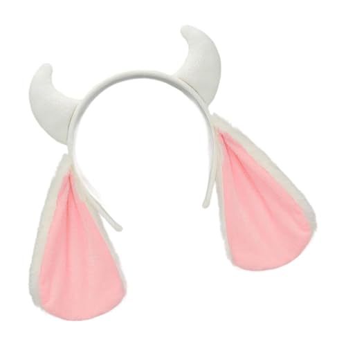 LfrXtra Weiches Fleece-Tierhorn-Stirnband mit bequemem Tragen für Halloween, Weihnachten, Feiern, Kostümpartys, Zubehör, bequemes Tragen, pelziges Tierohr-Accessoire LfrXtra Weiches Fleece-Tierhorn-Stirnband mit bequemem Tragen für Halloween, Weihnachten, Feiern, Kostümpartys, Zubehör, bequemes Tragen, pelziges Tierohr-Accessoire von LfrXtra