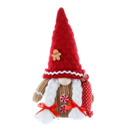 LfrXtra Weihnachtsgingerbreads Man Gnomes Plüschpuppen Schmücken Handgefertigte Festivalpuppen Für Urlaubsmittelstücke Tisch Dekore von LfrXtra
