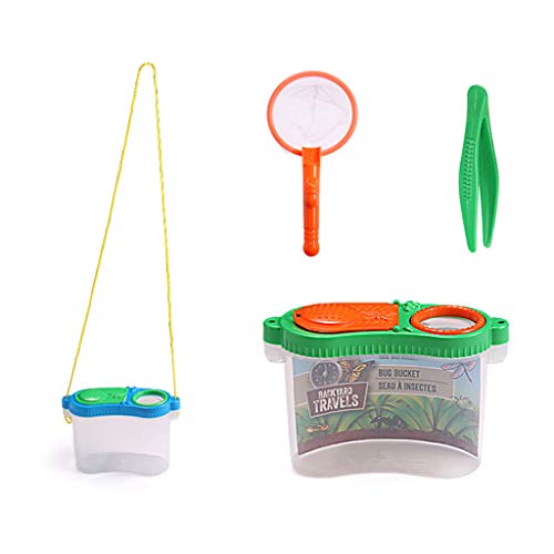 Tragbare Insektenbeobachter Box Lupe Spielzeuginsektenzufuhr Beobachtungsbox Kinder Outdoor Experiment Geräte Lieferungen von LfrXtra