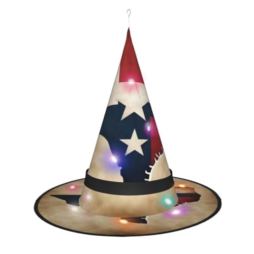 Lghdfyo Halloween-Hexenhüte für Erwachsene, hängende dekorative Hüte, faltbare Hexenhüte, Rollenspiele, Kleidung, Zubehör, Hüte von Lghdfyo