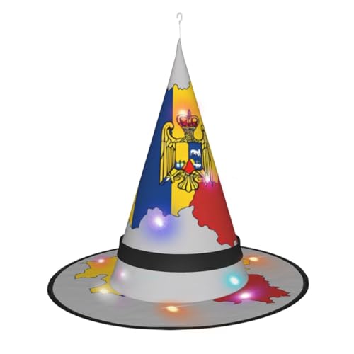 Lghdfyo Halloween-Hexenhüte für Erwachsene, hängende dekorative Hüte, faltbare Hexenhüte, Rollenspiele, Kleidung, Zubehör, Hüte von Lghdfyo