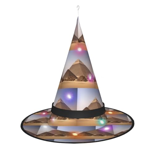 Lghdfyo Halloween-Hexenhüte für Erwachsene, hängende dekorative Hüte, faltbare Hexenhüte, Rollenspiele, Kleidung, Zubehör, Hüte von Lghdfyo