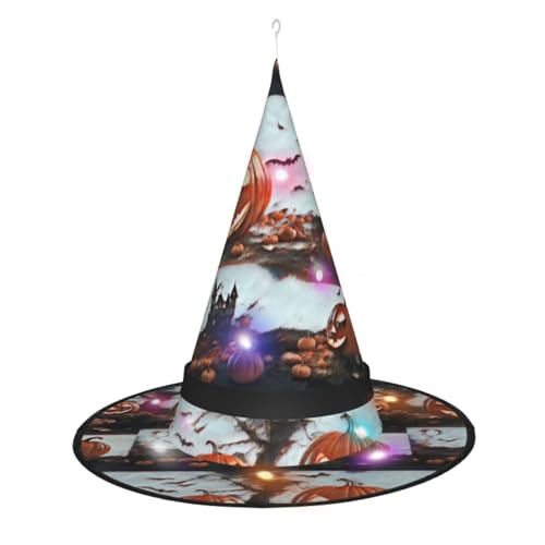 Lghdfyo Halloween-Hexenhüte für Erwachsene, hängende dekorative Hüte, faltbare Hexenhüte, Rollenspiele, Kleidung, Zubehör, Hüte Lghdfyo Halloween-Hexenhüte für Erwachsene, hängende dekorative Hüte, faltbare Hexenhüte, Rollenspiele, Kleidung, Zubehör, Hüte von Lghdfyo
