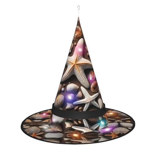 Lghdfyo Halloween-Hexenhüte für Erwachsene, hängende dekorative Hüte, faltbare Hexenhüte, Rollenspiele, Kleidung, Zubehör, Hüte von Lghdfyo