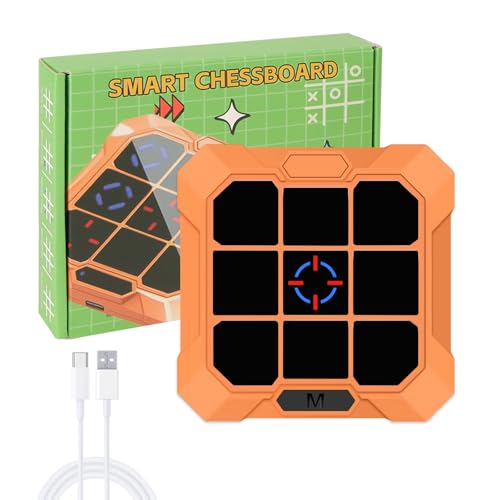 Lhdfyqt Tic Tac Toe Bolt-Spiel, 6-in-1 Original Handheld-Puzzle-Spielkonsole, Handheld-Puzzlespiele, Elektronisches Tic Tac Toe Spiel, Tragbare Reisespiele, für Kinder ab 4 Jahren, Gedächtnisspiele von Lhdfyqt