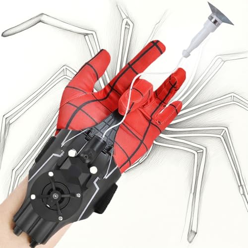 Spider Web Shooters Seilschütze und Dartwerfer, Spinnenspielzeug, Seidenwerfer, Puppenspielzeug, Kinderspielzeug, Spider-Handschuhe mit Spinnennetz, Superhelden-Rollenspiel Spider Web Shooters Seilschütze und Dartwerfer, Spinnenspielzeug, Seidenwerfer, Puppenspielzeug, Kinderspielzeug, Spider-Handschuhe mit Spinnennetz, Superhelden-Rollenspiel von Lhri