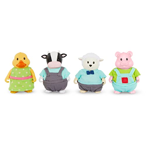 LI'L WOODZEEZ Figuren - Die Bauernhof-Freunde - 4 weiche Tierfiguren OHNE Buch - Tiere im Set, Spielzeug für Kinder ab 3 Jahre von Li'l Woodzeez