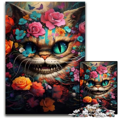 1000-teiliges Puzzle, Katzen-Puzzle aus Holz für Erwachsene, pädagogisches Denkspiel, künstlerische Heim- und Bürodekoration, ab 14 Jahren, 50x75cm/19,68x29,52 Zoll 1000-teiliges Puzzle, Katzen-Puzzle aus Holz für Erwachsene, pädagogisches Denkspiel, künstlerische Heim- und Bürodekoration, ab 14 Jahren, 50x75cm/19,68x29,52 Zoll von LiJianXXE
