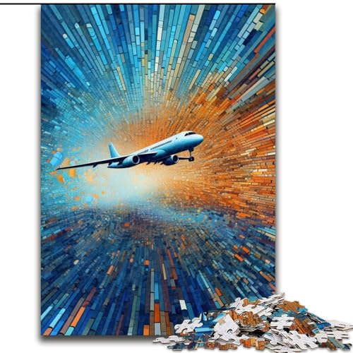 1000-teiliges Puzzle, buntes Flugzeug-Puzzle aus Pappe, für Teenager und Jugendliche, ideales Geburtstags, 1000 Teile(26x38cm) von LiJianXXE
